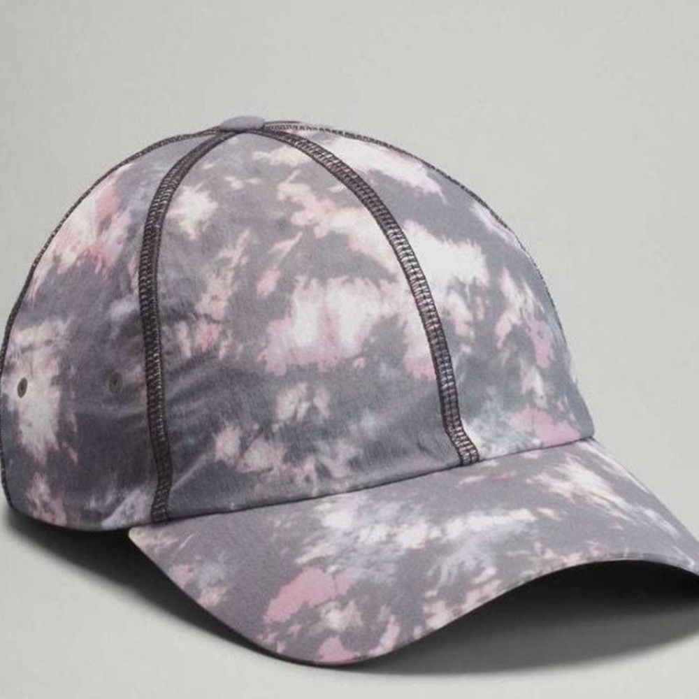 lululemon athletica Women's Gray and Pink Tie-Dye Baseball Cap